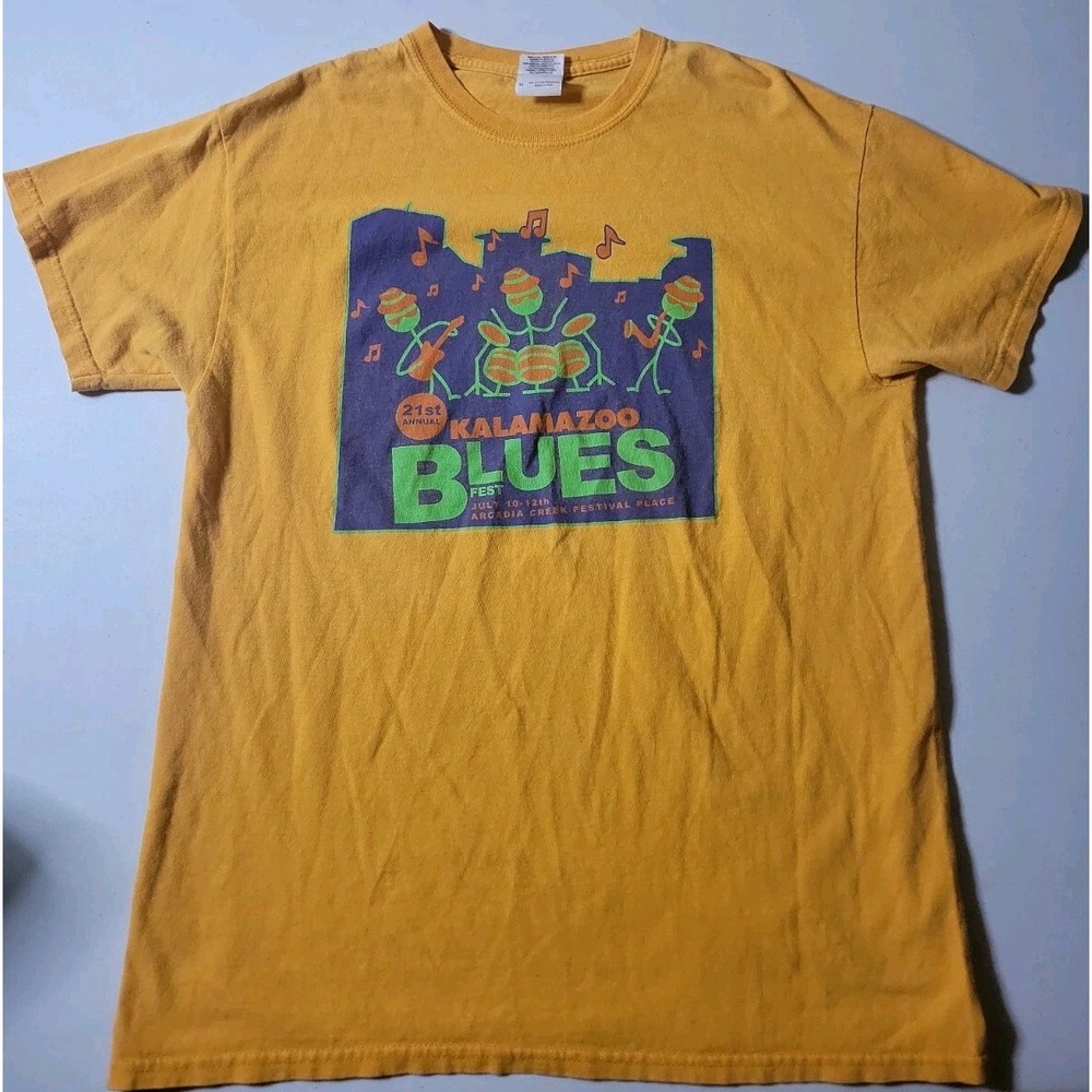 2014 Kalamazoo Blues Fest Graphic‎ T Shirt Men's Medium